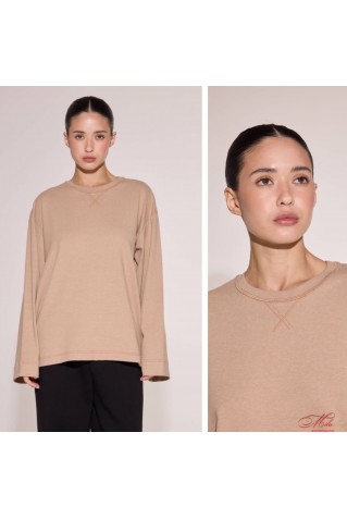 Жіночий лонгслів реглан рібана утеплена Luna LC057l 